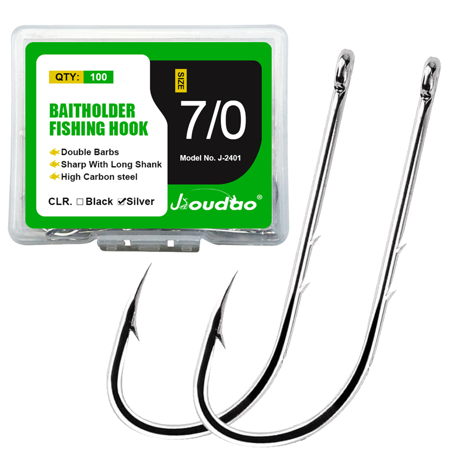 Fishing Hook Offset - Vishaken 100 Stuks Baithouder Aas Haak