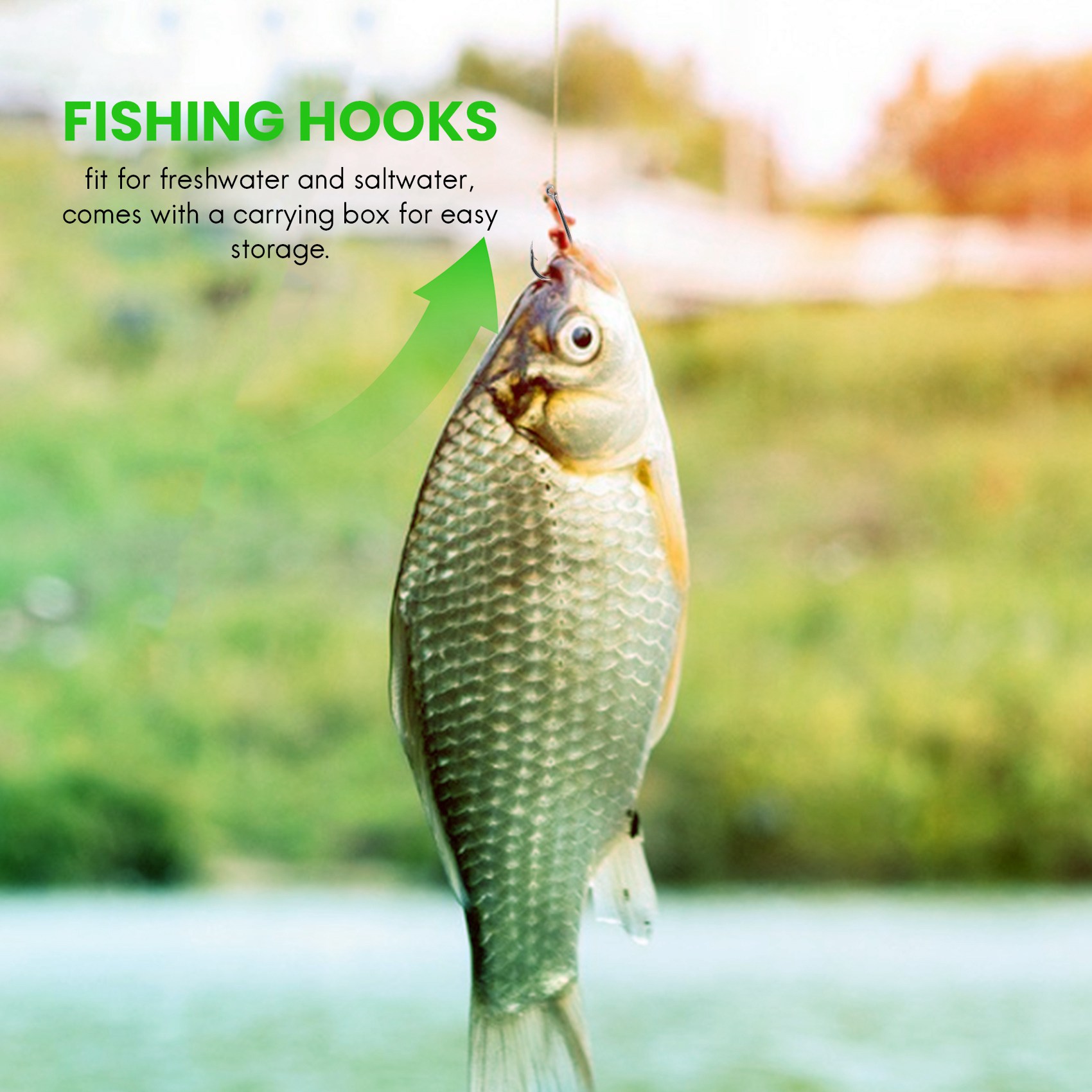 Fishing Hook Box - Nieuwe aanwinst 500 stuks/set gemengde maten