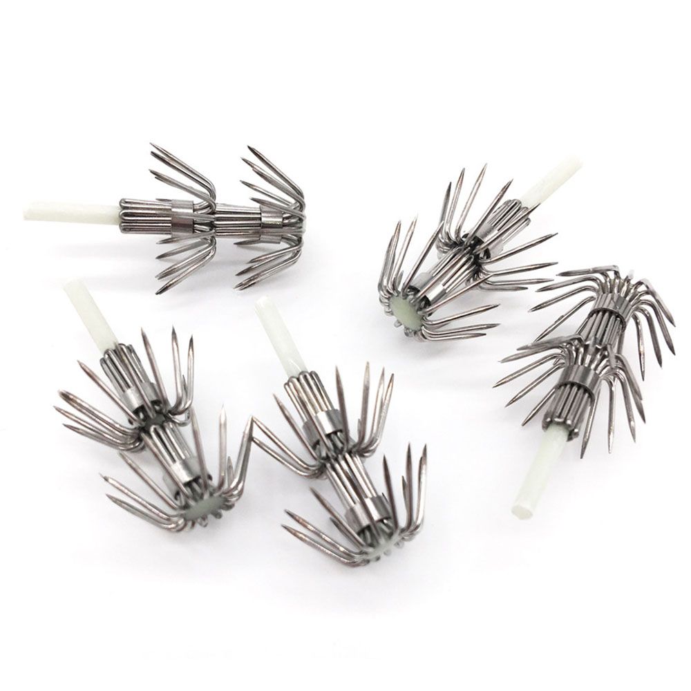 Fishing Hook Assortment - 5 Stuks Roestvrij Staal Dubbele Lagen