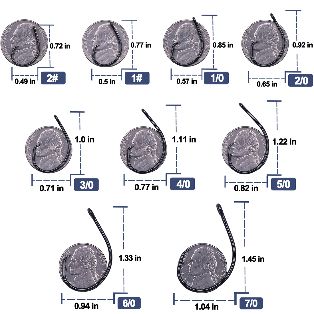 9KM 25-50 stuks Inline Wide Ga - Fishing Hook Offset recensie en prijs