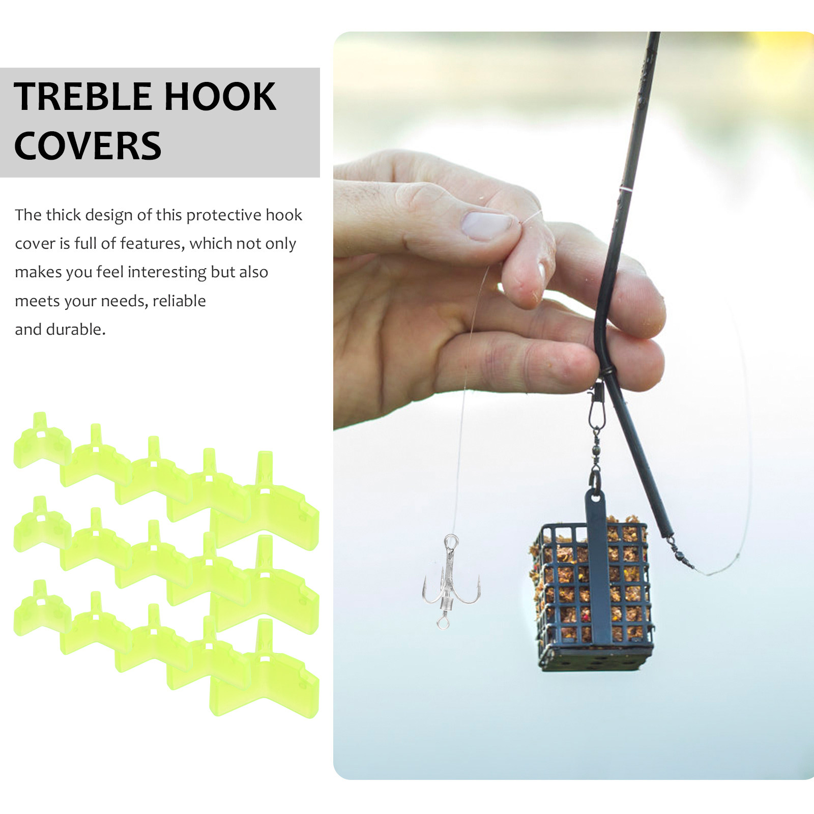 100 stuks beschermhoezen voor  - Fishing Hook Treble recensie en prijs