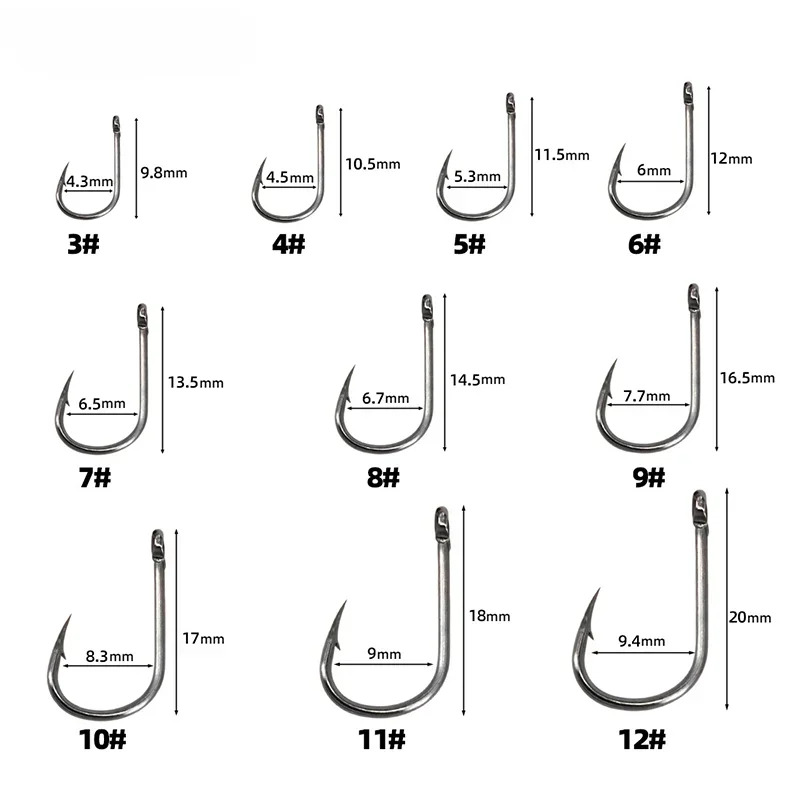 50-1600 stks/doos Vishaken Koo - Fishing Hook Offset recensie en prijs
