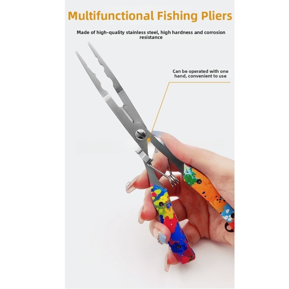 3CR13 stalen vistang, meerkleu - Fishing Hook Size recensie en prijs