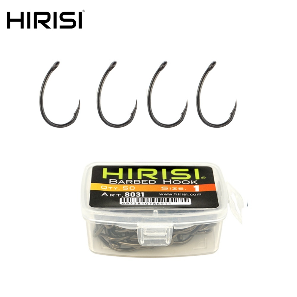 Hirisi 50 stuks eyed prikkeldr - Fishing Hook Assortment recensie en prijs