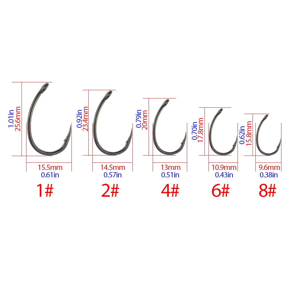 Hirisi 50 stuks eyed prikkeldr - Fishing Hook Assortment recensie en prijs